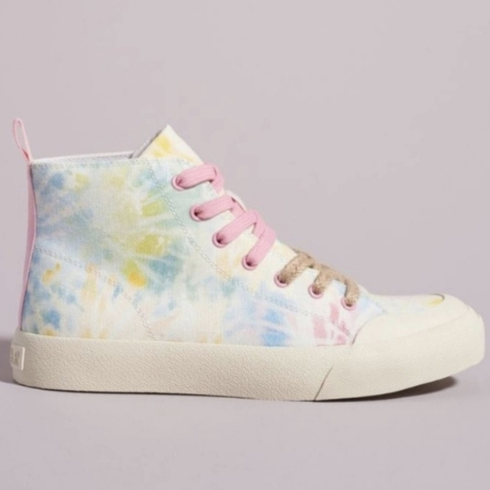 Anthropologie Dolce Vita High Top Tie Dye canvas Sneakers 9